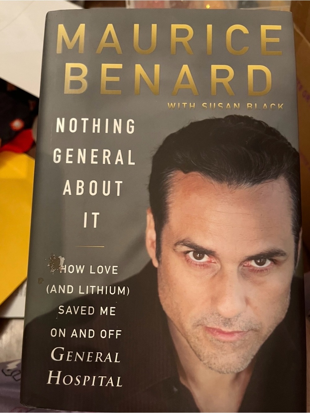 Indigo Hardcover Book - Black and Gold Maurice Benard Portrait Cover